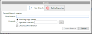 SourceTree Create Branch