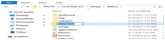 XAMPP Folder