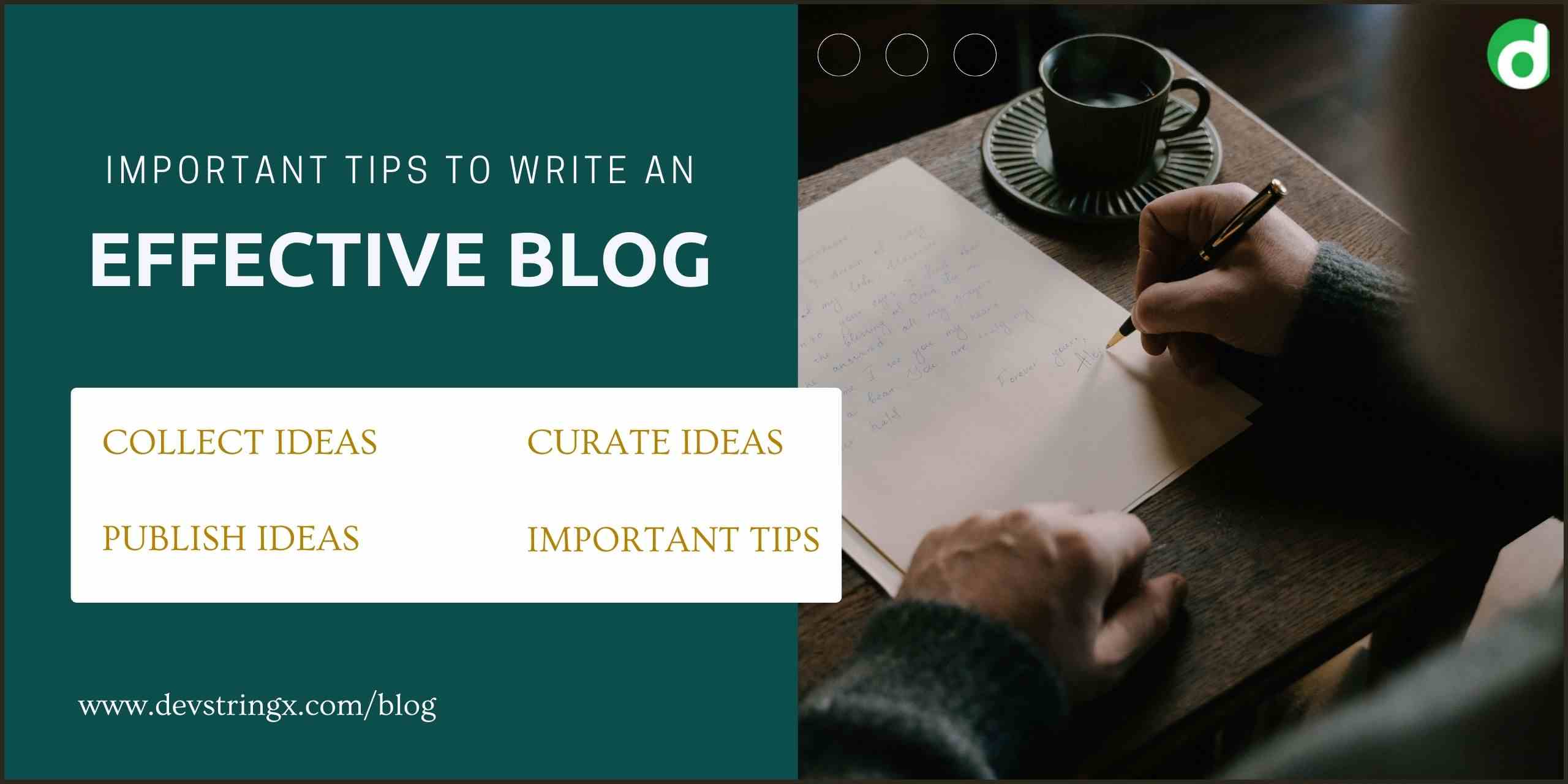Write an Effective blog