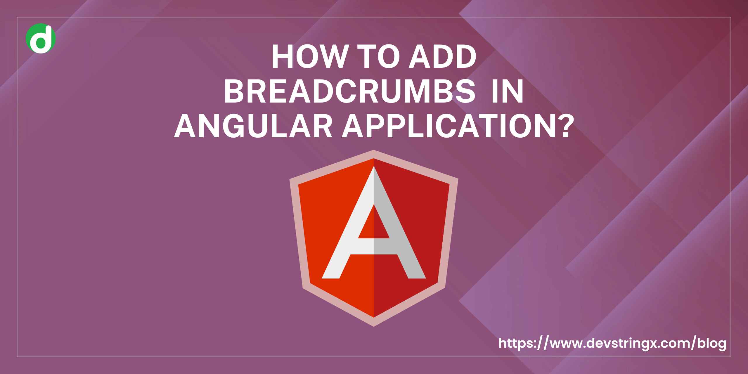 Feature image to add breadcrumbs in angular app