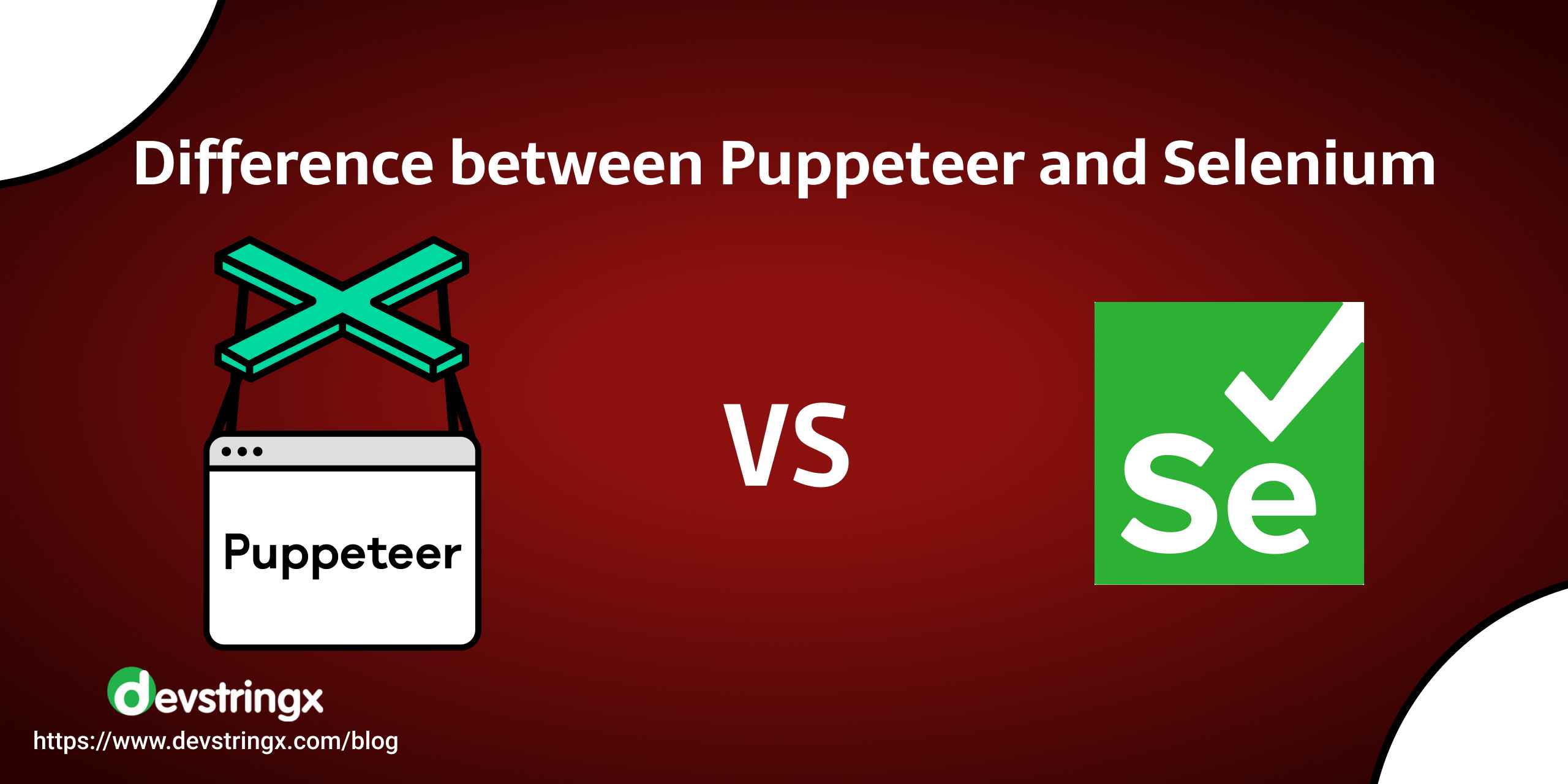 Feature image on Puppeteer vs Selenium
