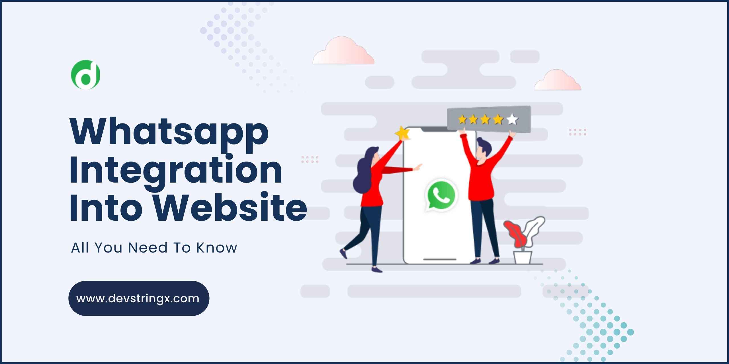 feature image for Whatsapp website Integration blog