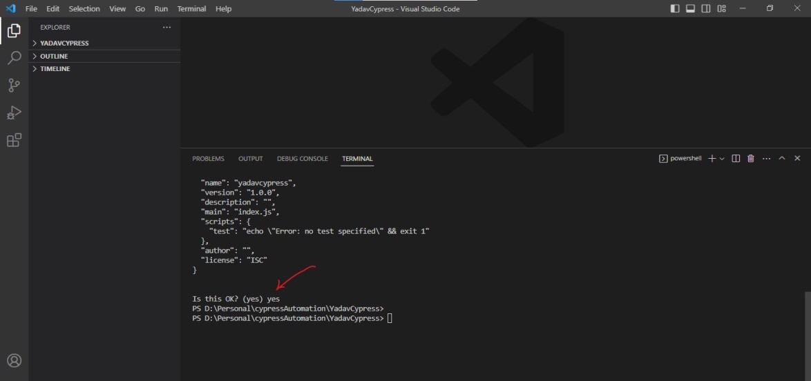 Visual Studio Terminal Image