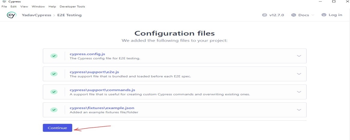 Cypress Configuration file image