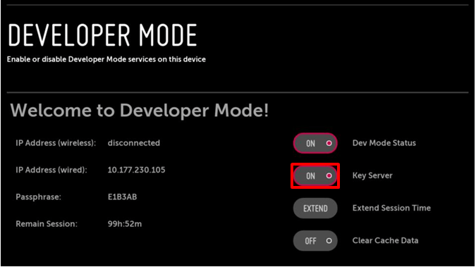 Image of Enable Developer mode