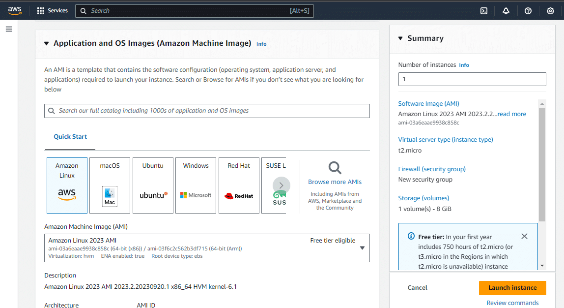 Amazon machine image