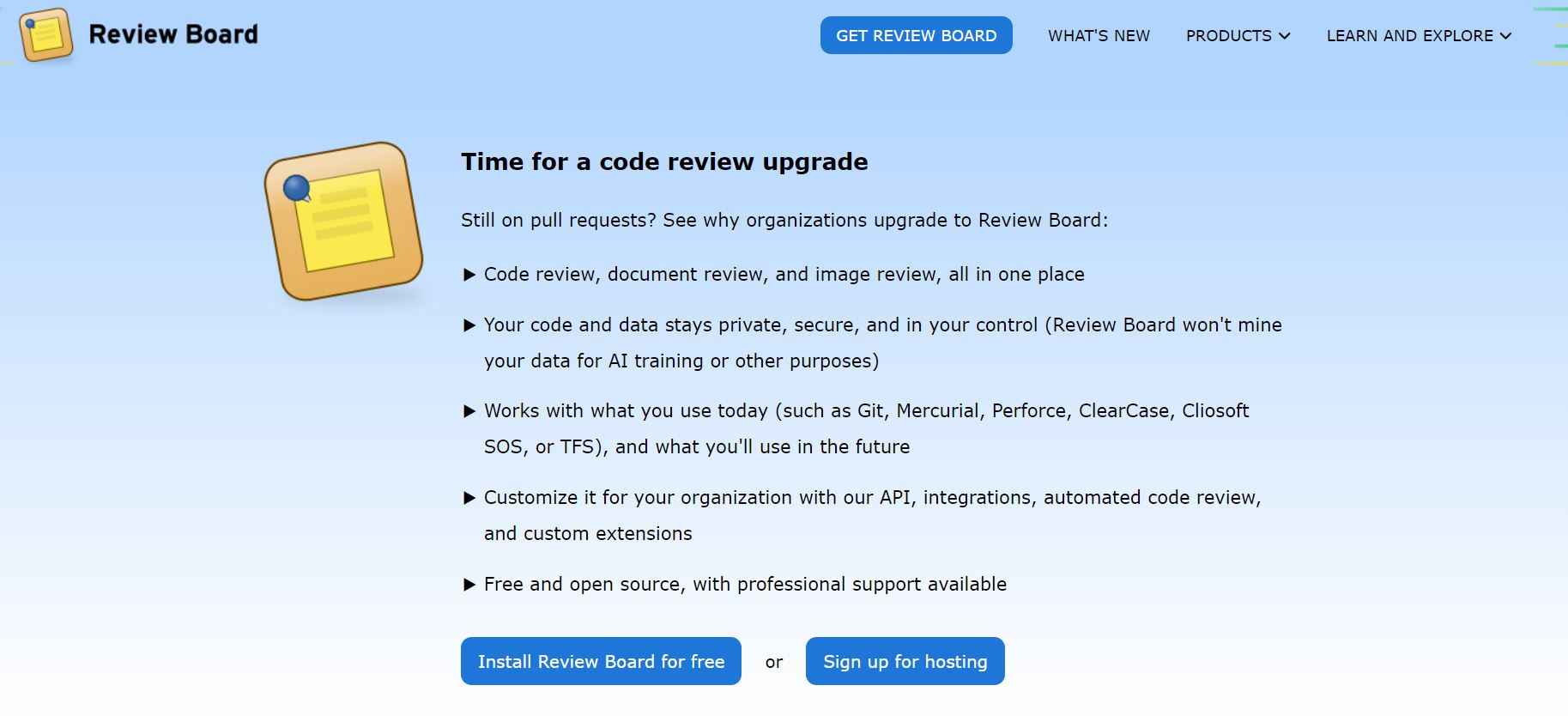 Image of Review Board tool