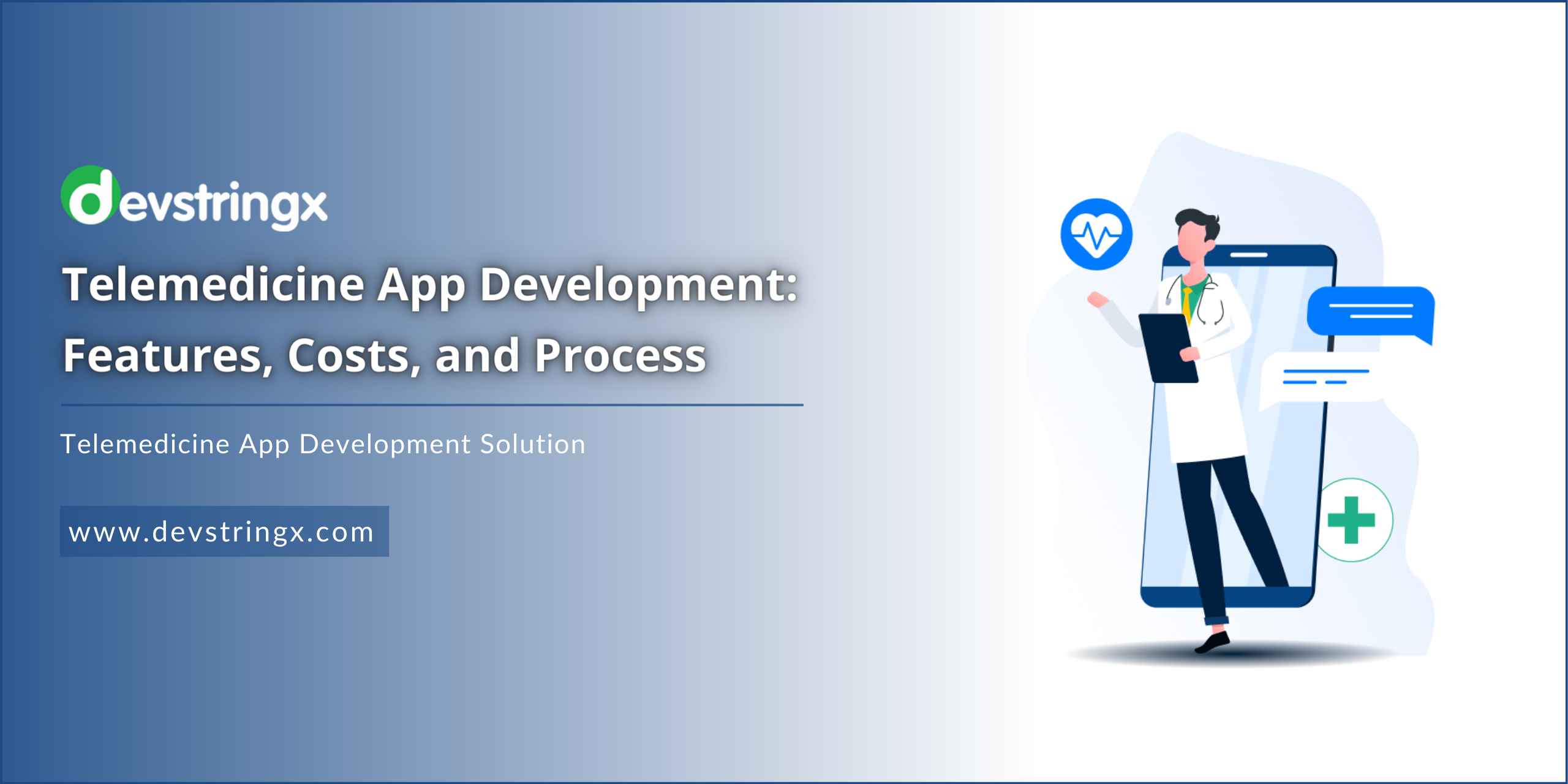 Feature image of Telemedicine app development blog