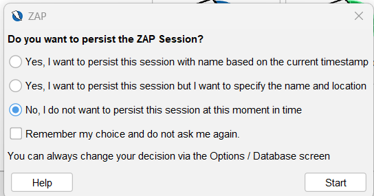 Image of ZAP Session