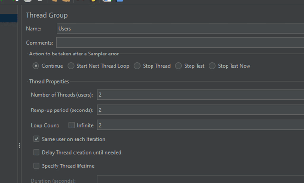 Image of thread group