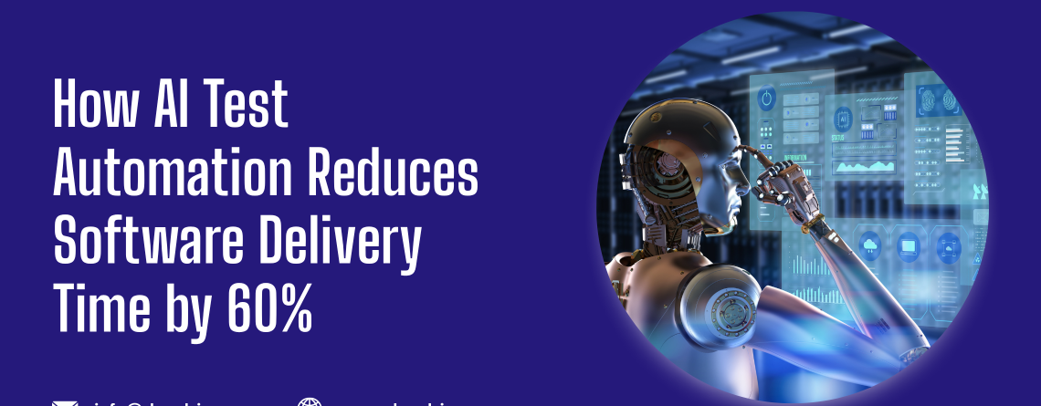 Image of Discover how AI test automation speeds up QA, reduces manual effort, and cuts software delivery time by 60%. Release faster without compromising quality.